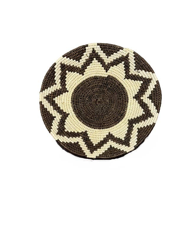 The African Home Goods - Wholesale Basket - HANDWOVEN SISAL ZIENZELE BASKET 9"-10” # 630