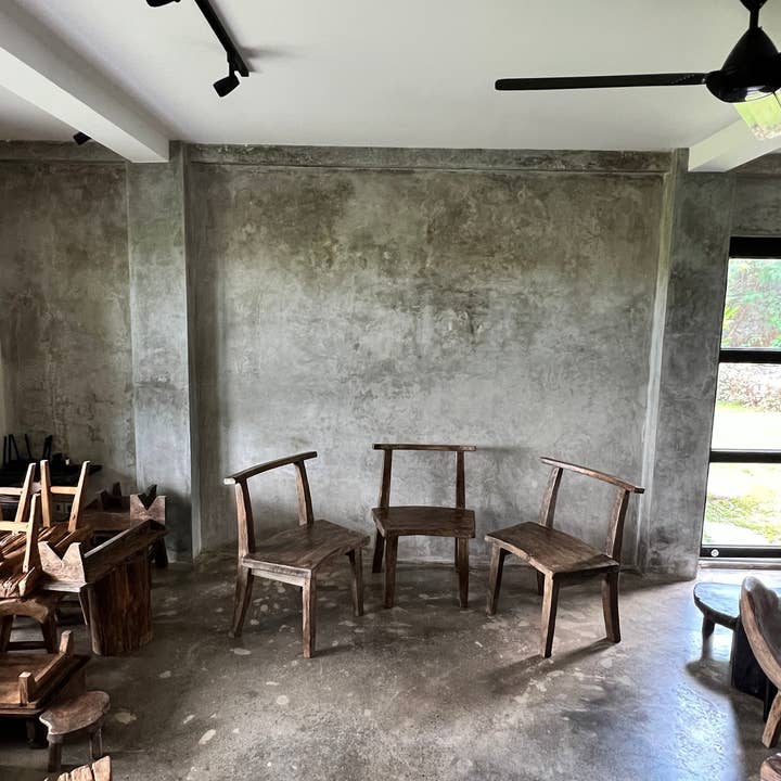 Office Objets – wholesale Chair – Large chair or armchair in antique teak H84 L6062