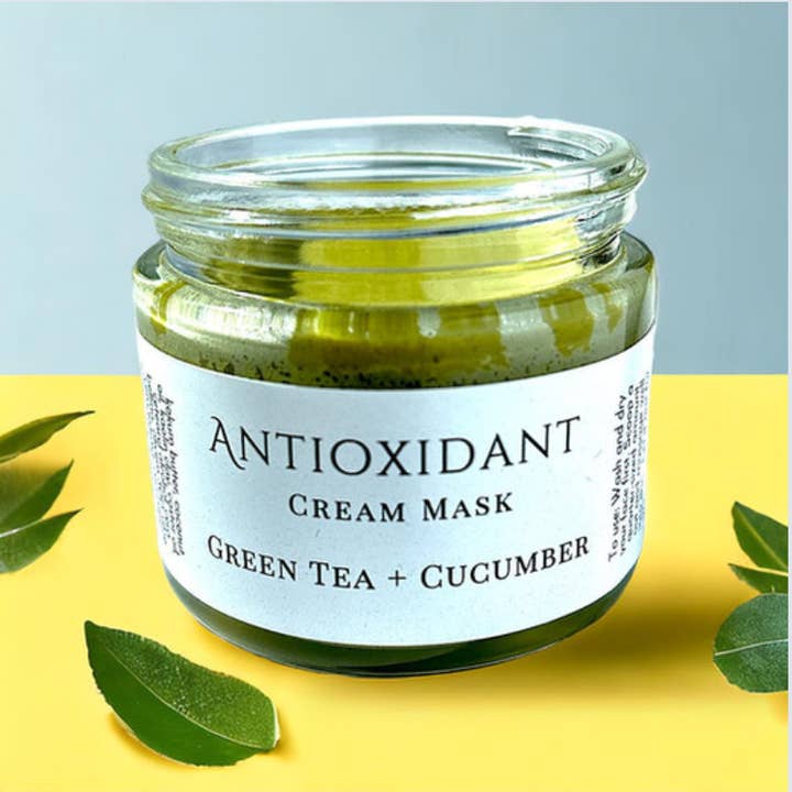 Green Tea + Cucumber Antioxidant Cream Mask| Overnight for wholesale by Pickle’s Potions