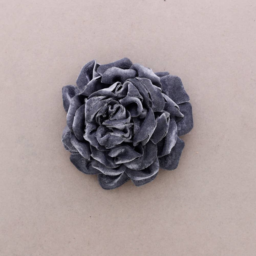 Sonata - Wholesale Snap Jewelry - Velvet Flower Brooch 13cm11