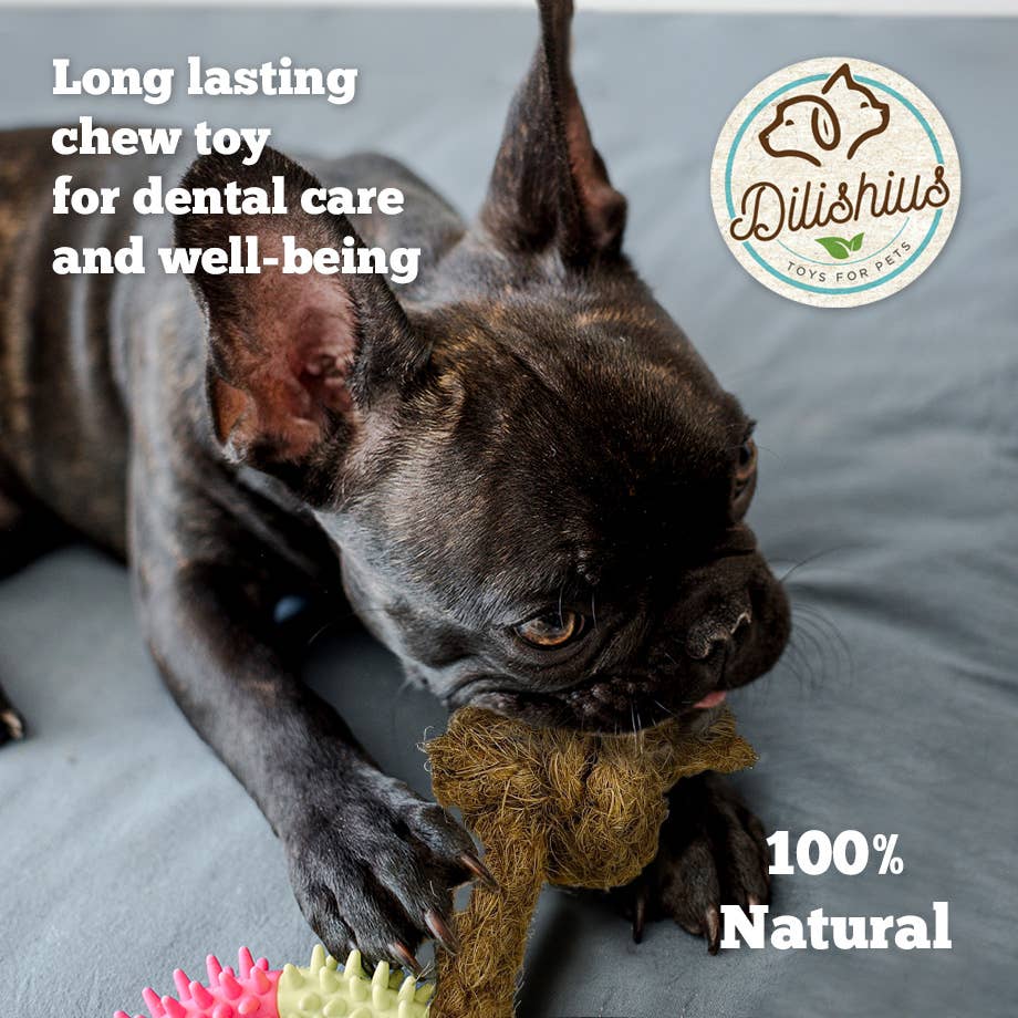 United Pet Brands – wholesale Pet chew toy – Dog – Coffee Wood & Coconut Rope Chew Toy for Dogs3