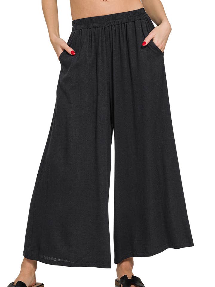 Woven Elastic Band Pants With Pocket for wholesale by 42POPS