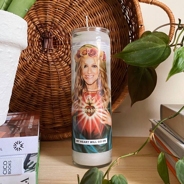 Saint Celine Dion Prayer Candle for wholesale by Ain't Saint