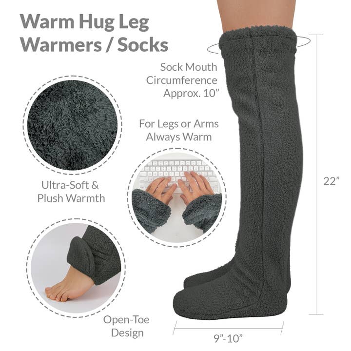 Wrapables.com - Wholesale Socks - Women's - Wrapables Fuzzy Thigh High Leg Warmer Socks11