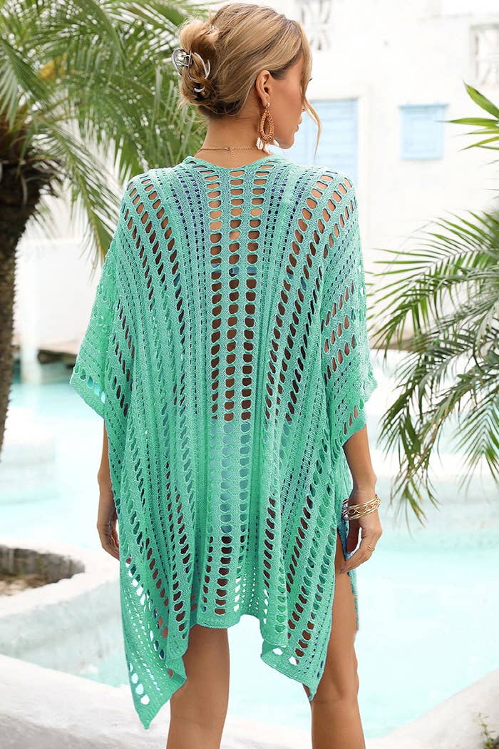 Lily Clothing - Wholesale Swim Cover Up - Women's - CWMW0024_HOLLOW KNITTED BEACH WEAR SWIM COVER UP12