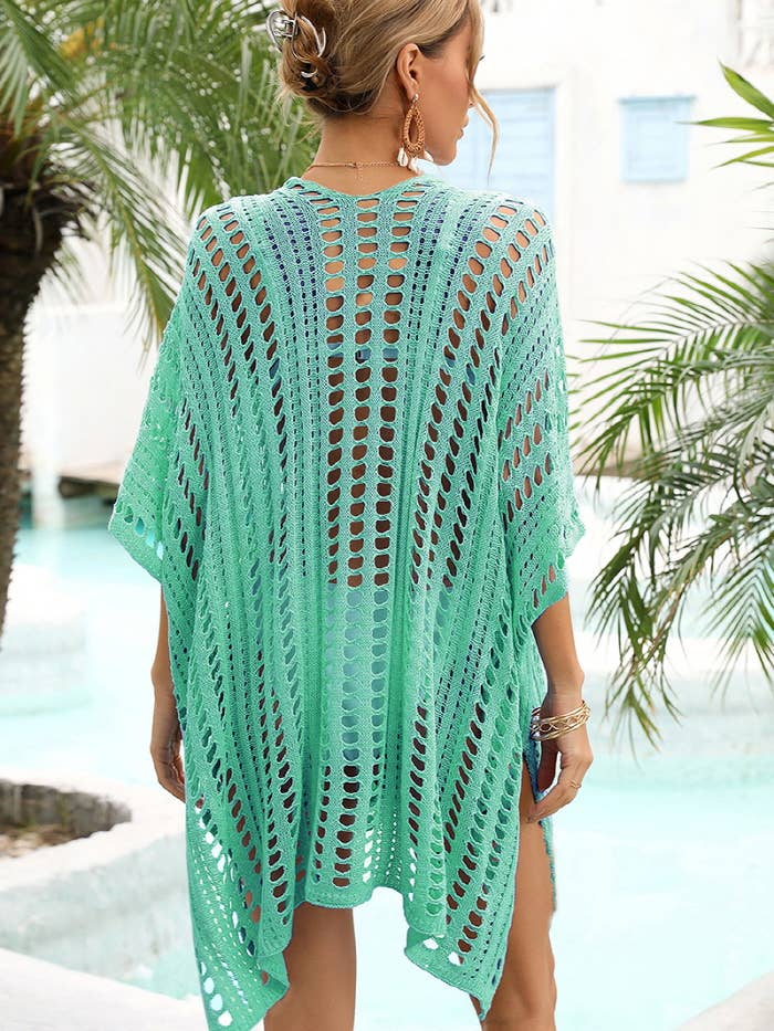 Lily Clothing - Wholesale Swim Cover Up - Women's - CWMW0024_HOLLOW KNITTED BEACH WEAR SWIM COVER UP12