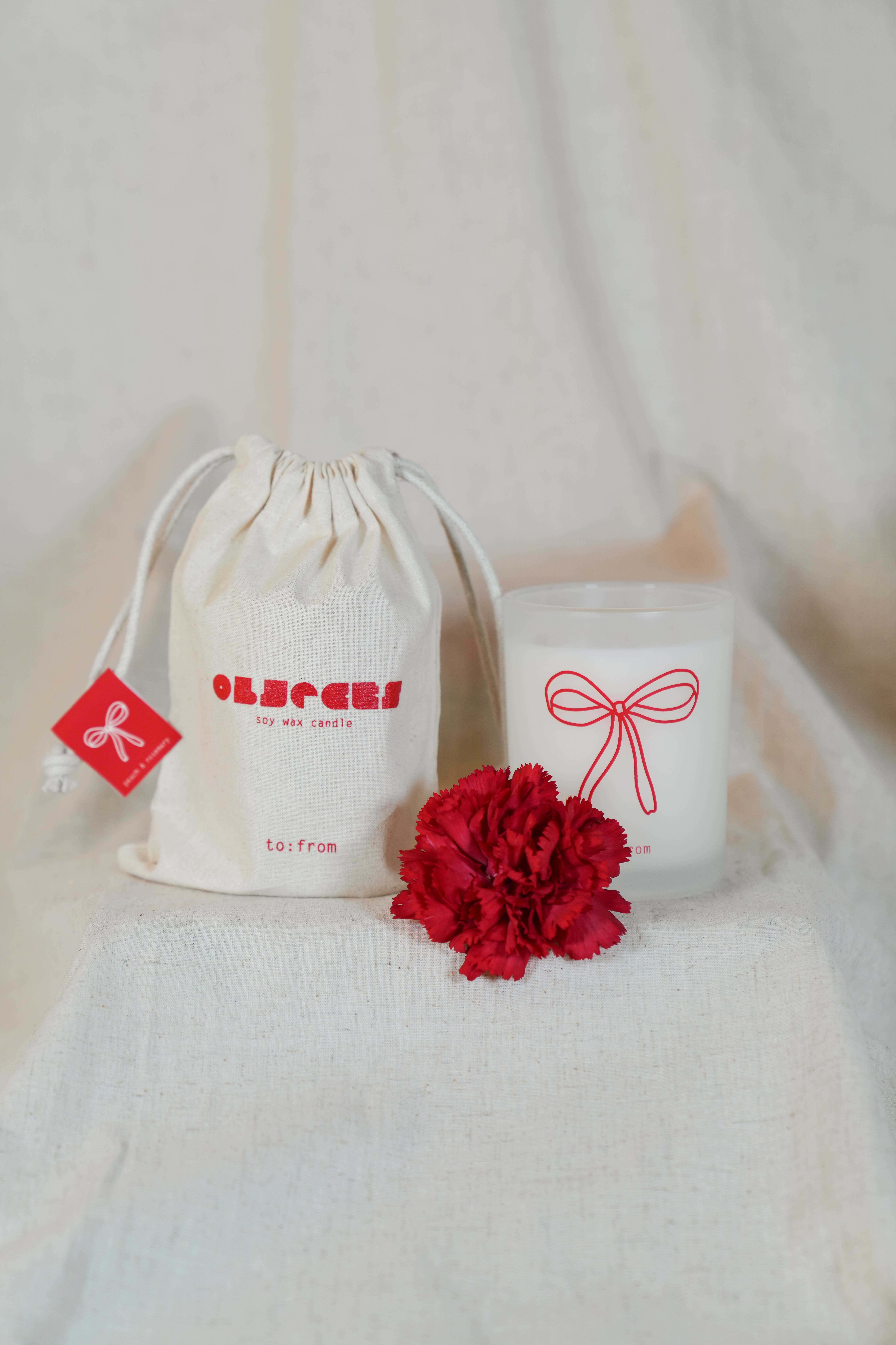 to:from - Wholesale Jar/Filled Candle - BOW (peach, rosemary)3