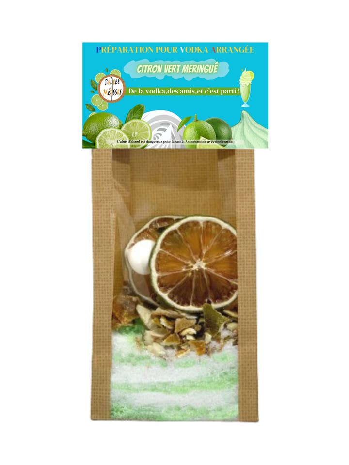 Preparation for Vodka Arranged Lime Meringue for wholesale by Délices Métisses