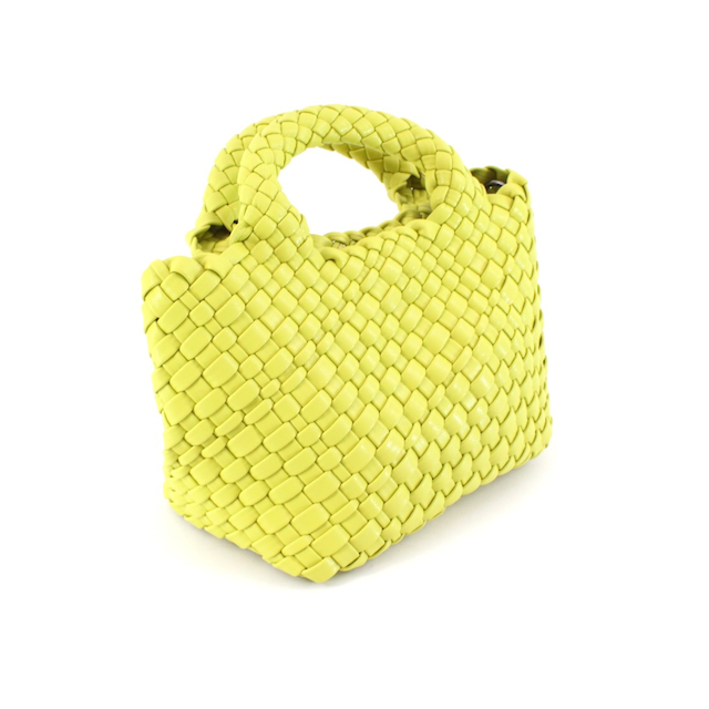 Pretty Persuasions - Wholesale Tote Bag - Women's - P24012 Small Woven Tote Crossbody Bag w/Cosmetic Pouch6