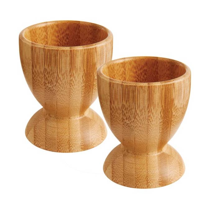 HIC Kitchen Bamboo Egg Cup, Set Of 2 for wholesale by HIC - Harold Import Co.