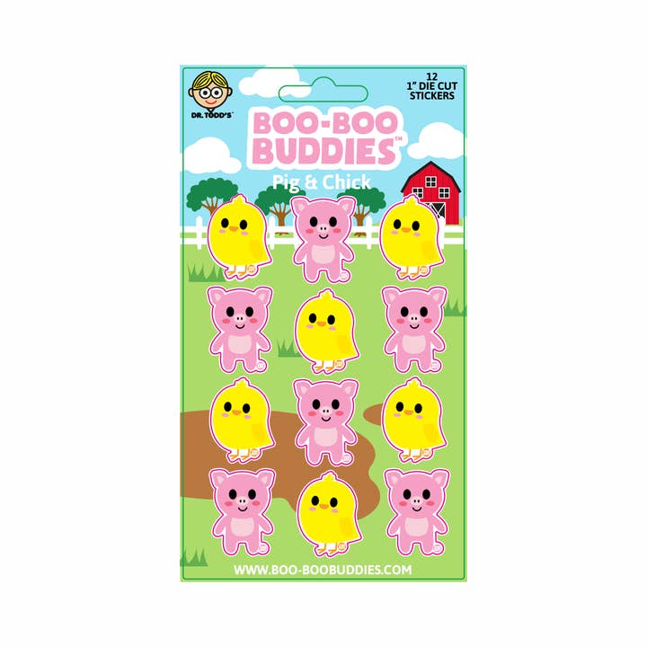 Foglio di adesivi Boo Boo Buddies® Carlino, Corgi e Bassotto per la vendita all'ingrosso da parte di Boo Boo Buddies