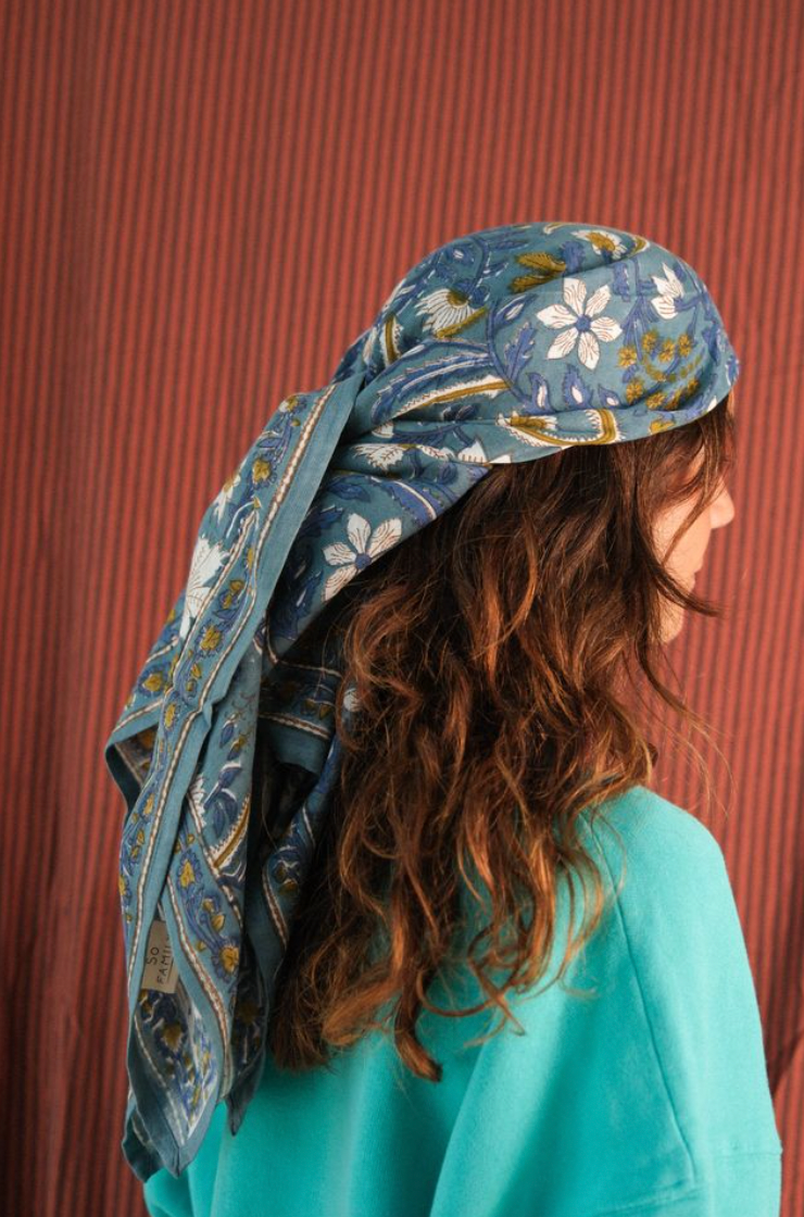 SO FAMILY - Wholesale Scarf - Women's - Dheli Celadon Adult Scarf 100 cm3