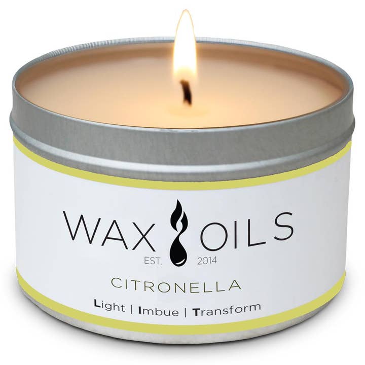 Bougie de soja Citronnelle pour la vente par Wax & Oils