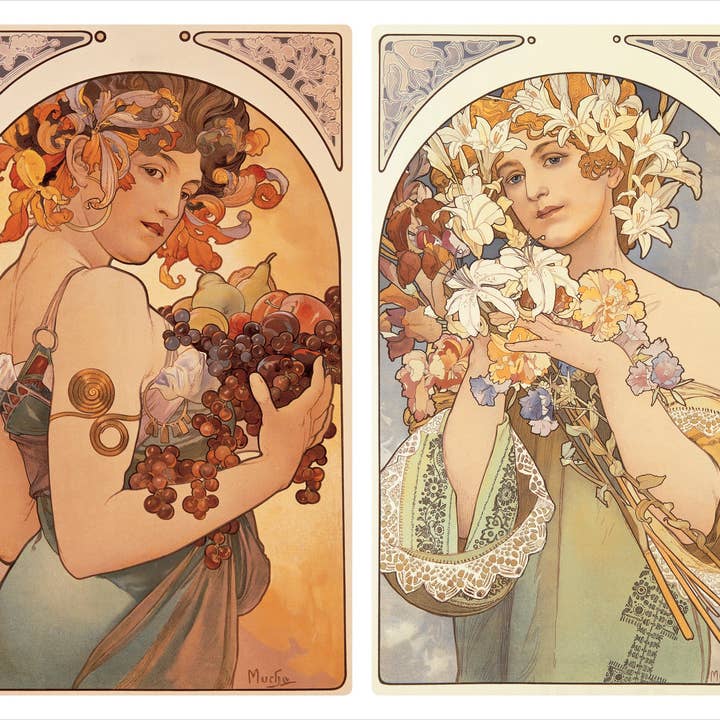 Pomegranate - Wholesale Postcard Set - Alphonse Mucha Book of Postcards3