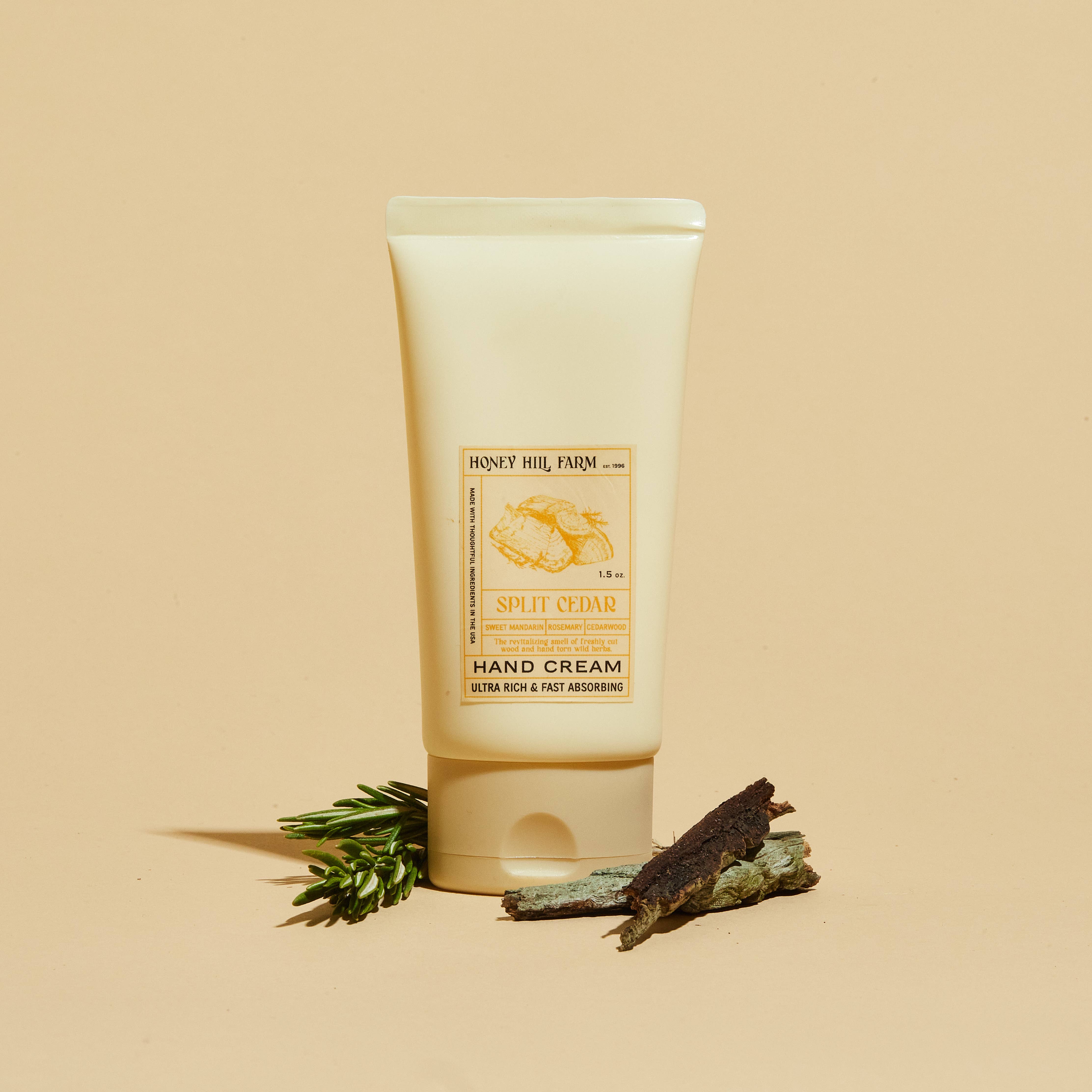 Honey Hill Farm - Wholesale Hand Cream/Lotion - Hand Cream - Split Cedar 1.5 Oz