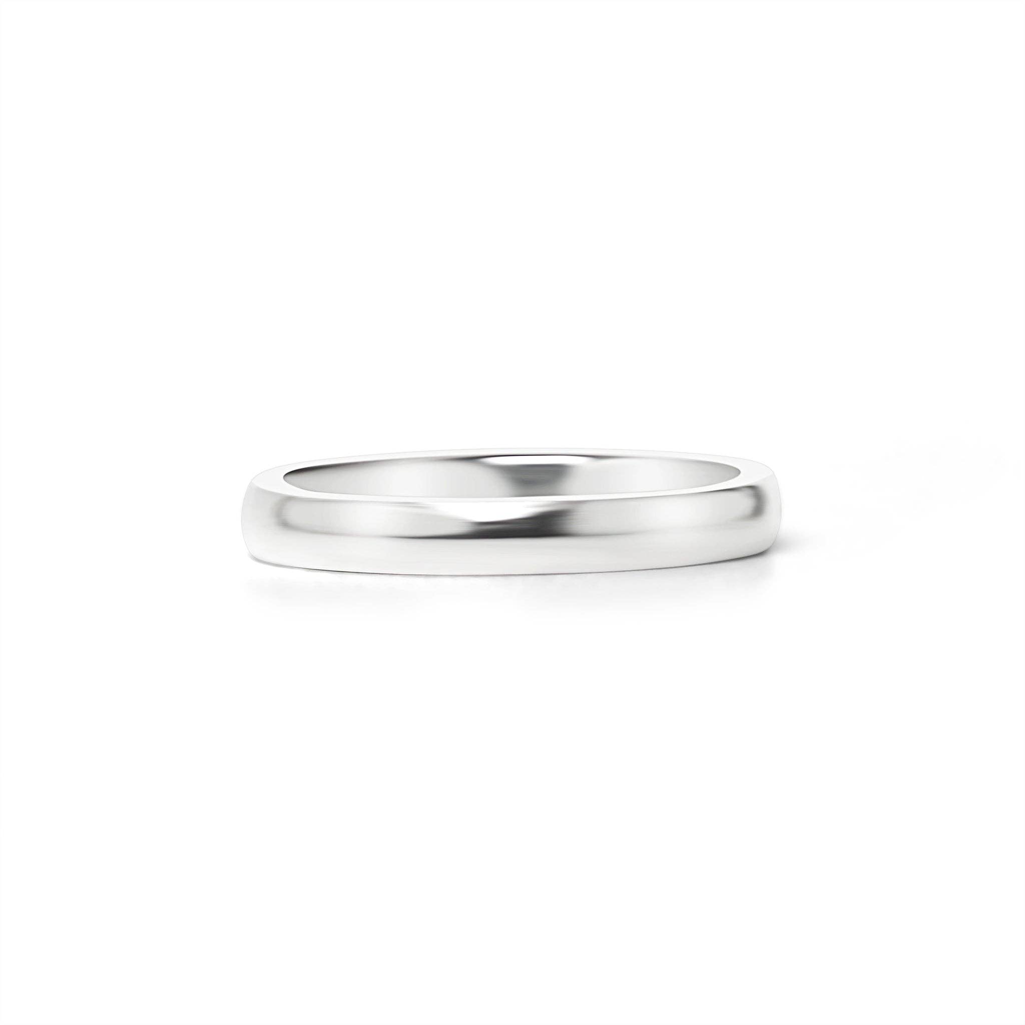 WJW - Wholesale Band/Stacked Ring - Highly Polished Rounded Stainless Steel Blank Ring 2mm - 6mm3