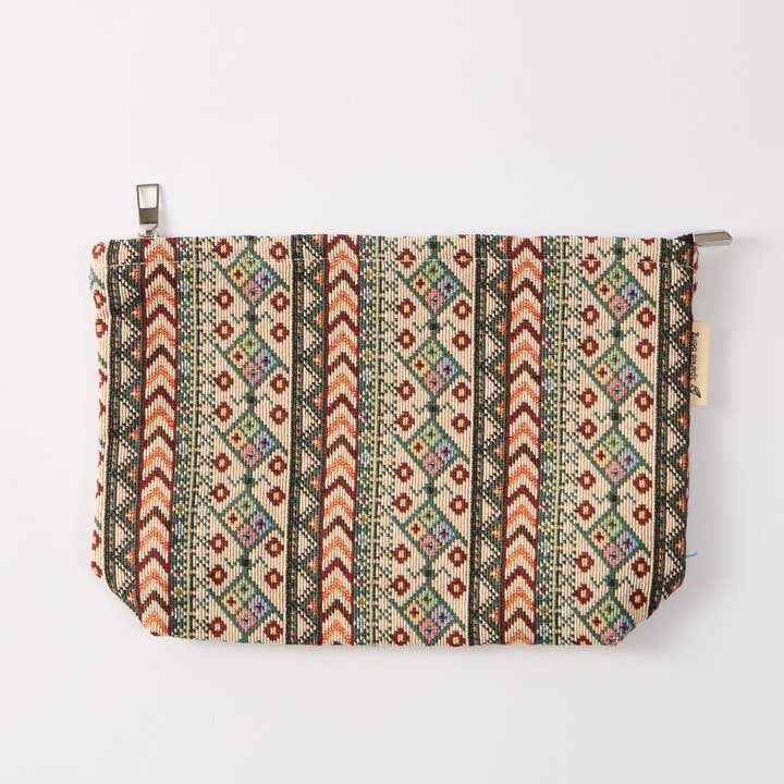 Sparkle Being - Wholesale Toiletry Bag - Women's - Modern Aztec Toiletry Bag - Travel-Friendly Cosmetic Bag1