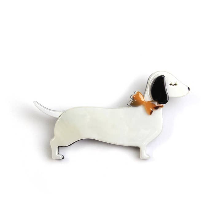 Domoflor s.l - Wholesale Brooch - 🌿 Green Glam Dachshund Brooch3