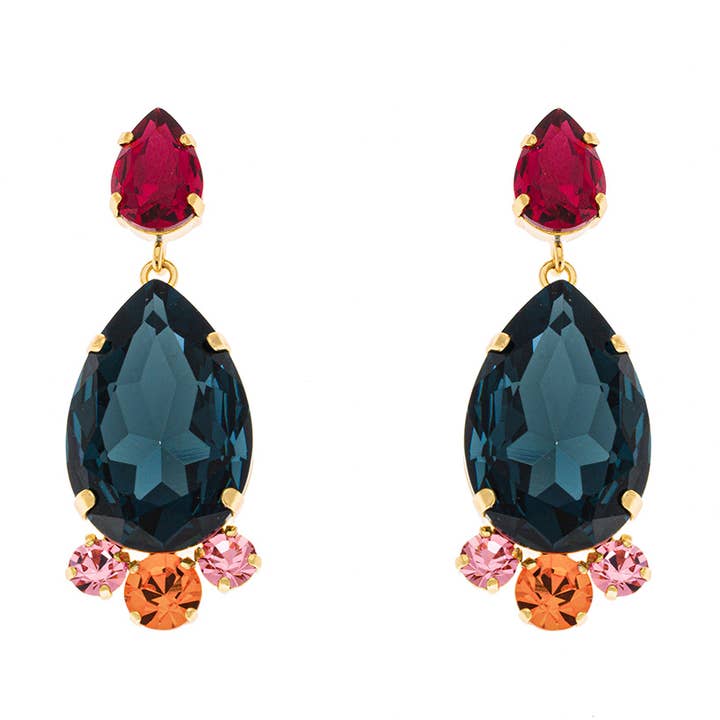 Sparkle Jems Drop Örhängen för wholesale av Principessa Glam