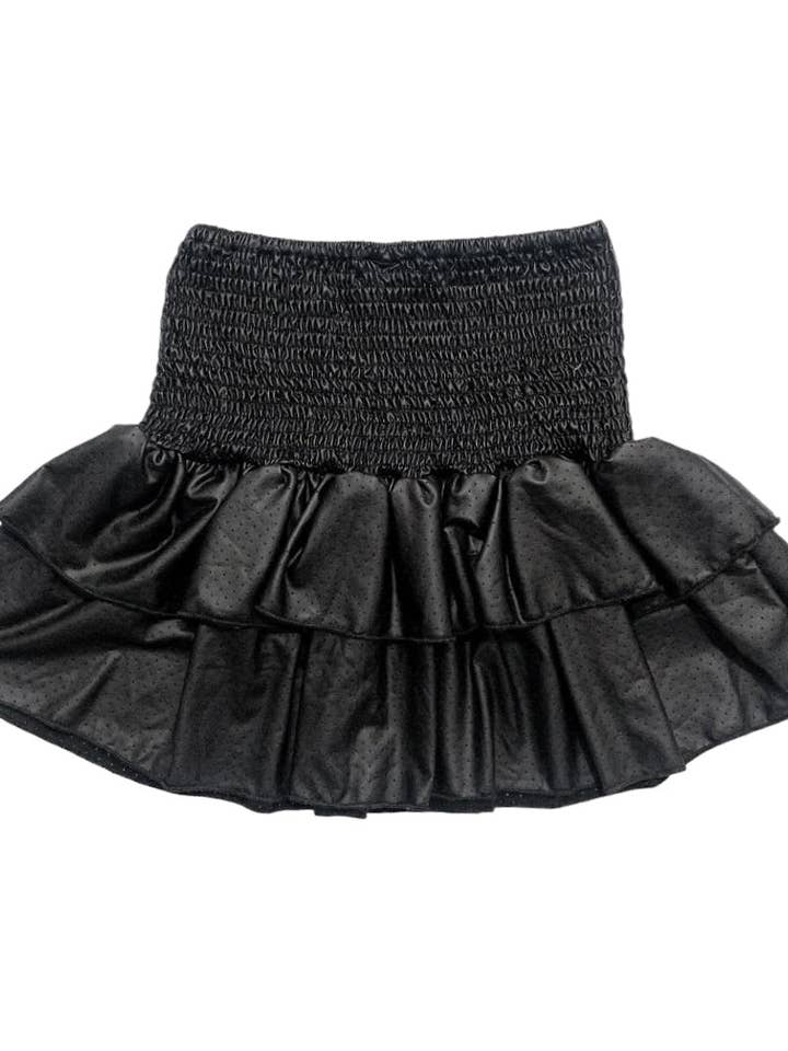 Little Olin - Wholesale Skirt - Kids - AW Black Ruffle Skirt