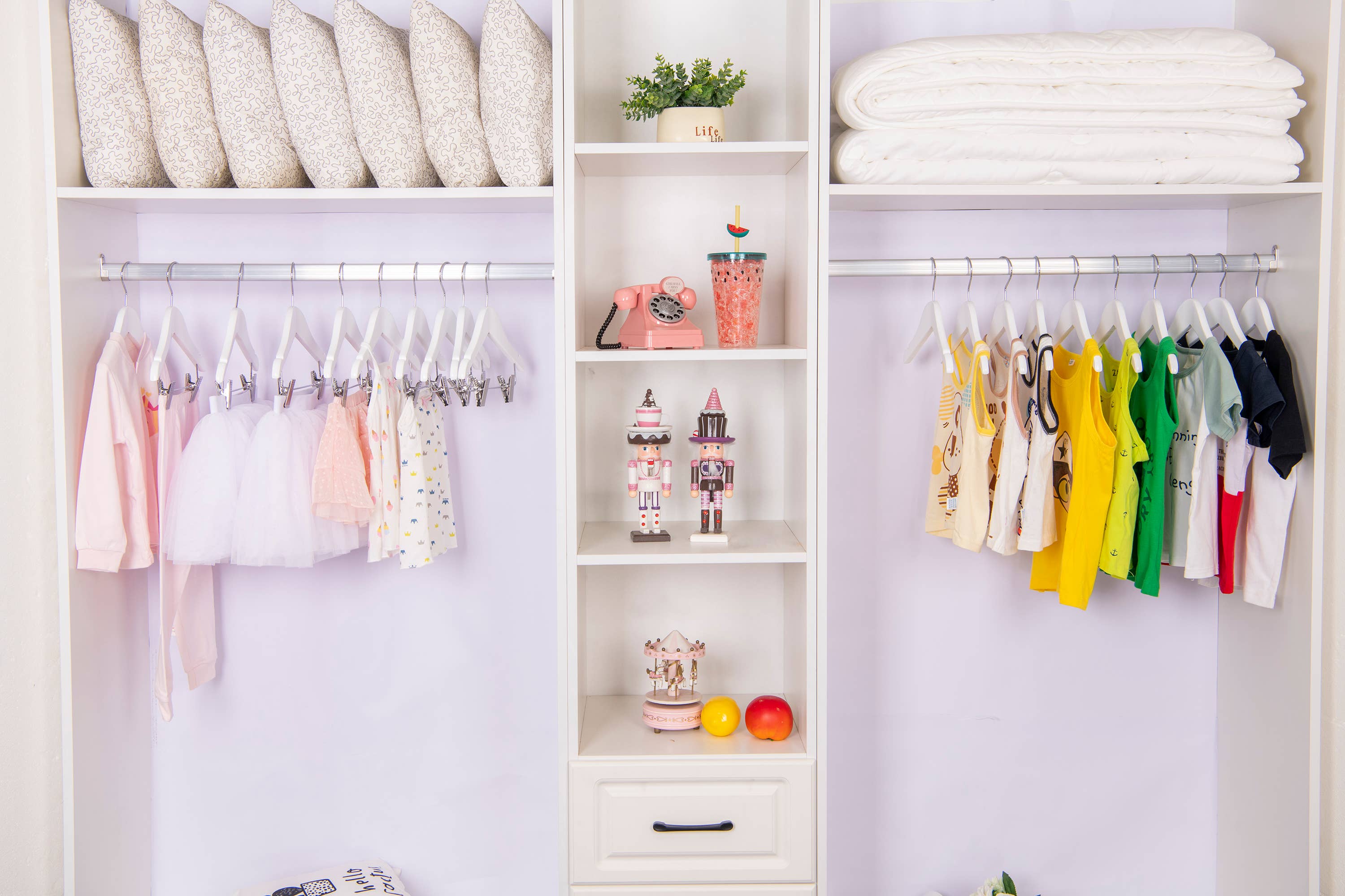 Quality Hangers – Engroshandel Bøjle – WB42 Baby Træ Nederdel Bukser Bøjle, 10 „Hvid - 801