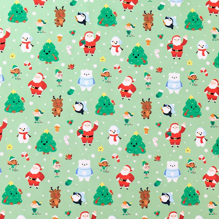 Puckator Ltd - Wholesale Wrapping Paper Roll - Christmas Jingle Bunch 3m Wrapping Paper Roll4