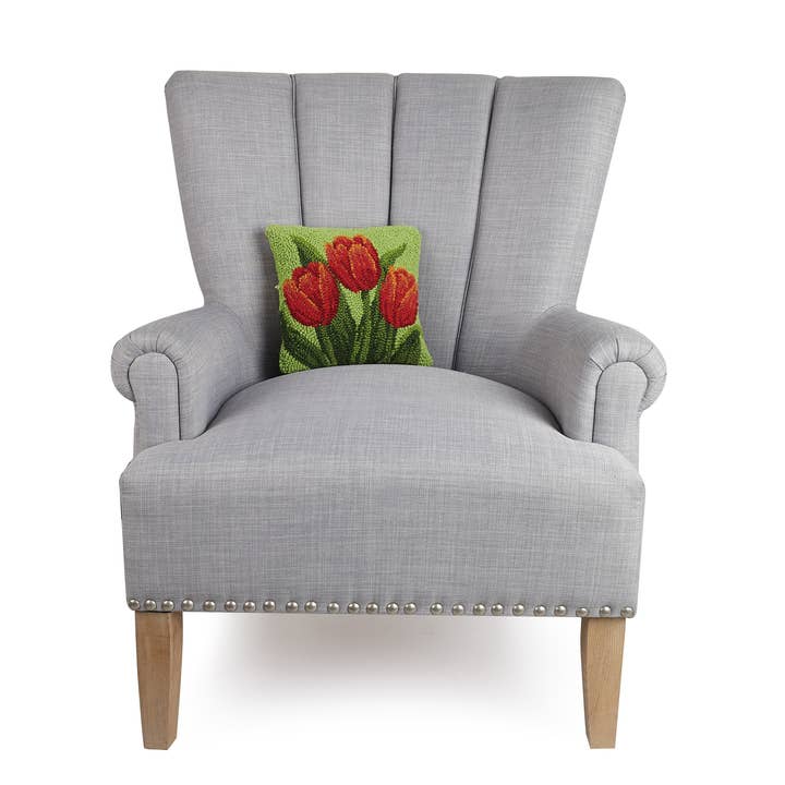 Peking Handicraft - Wholesale Throw/Decorative Pillow - Tulip Hook Pillow2