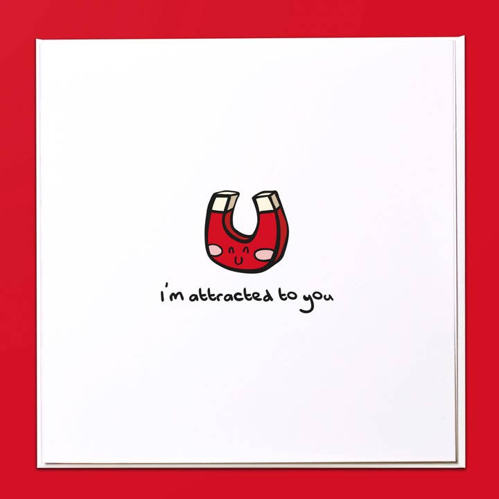 Estou atraído por ti Cartão de Saudação por atacado de The Crafty Giraffe