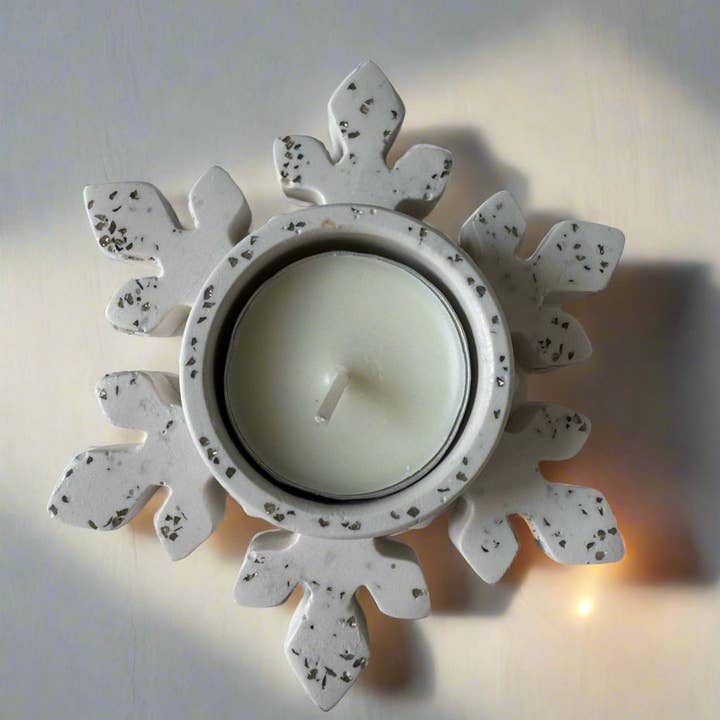 Snowflake Tea Light Candle Holders for wholesale by Chic Chaos Home