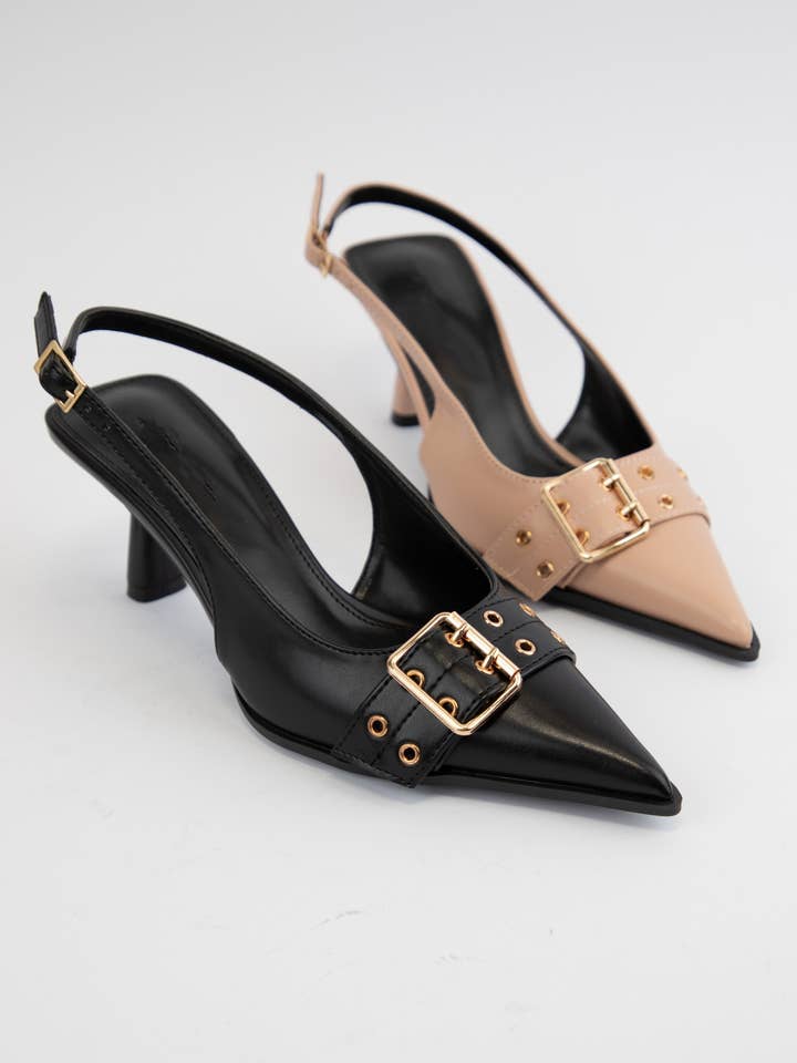 VERITY SPETSIG SLINGBACK MED LÅG KLACK för wholesale av CCOCCI