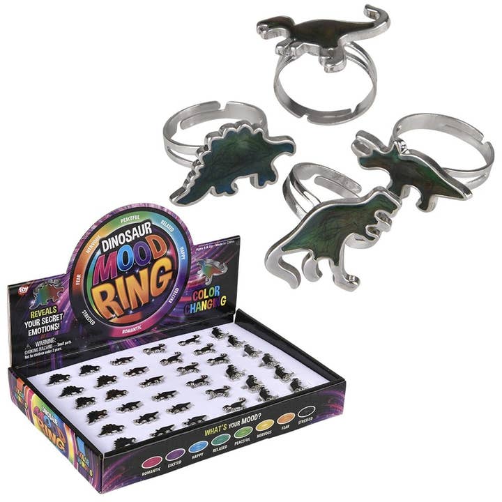 La Luna Bella - Toys – wholesale Klassisk leksak - Barn – Dinosaur Mood Ring - LLB leksaker