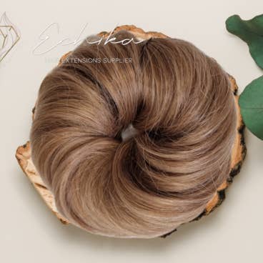 Äkta hår Bun Scrunchie | Färg 20 för wholesale av Beauty By Echika