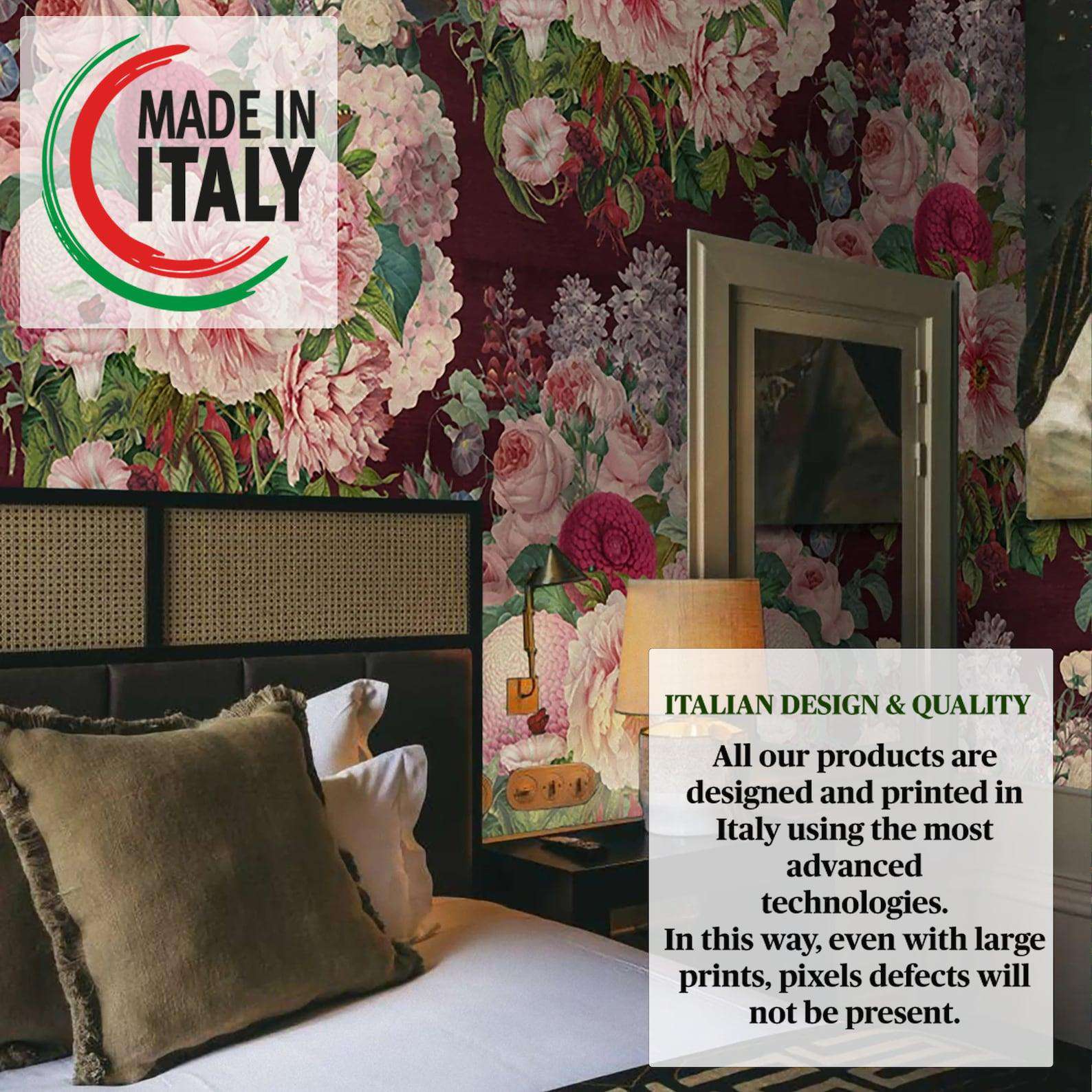 Wallpapers4Beginners - Wholesale Wallpaper - Carta da parati floreale in velluto scuro7