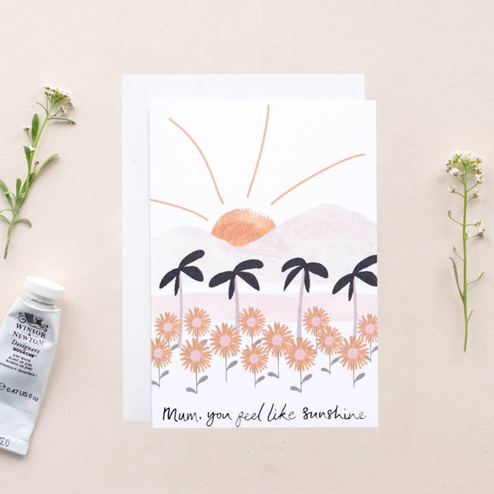 The Hidden Pearl Studio - Vente Carte pour la fête des Mères - Sunshine Mama Carte de vœux1