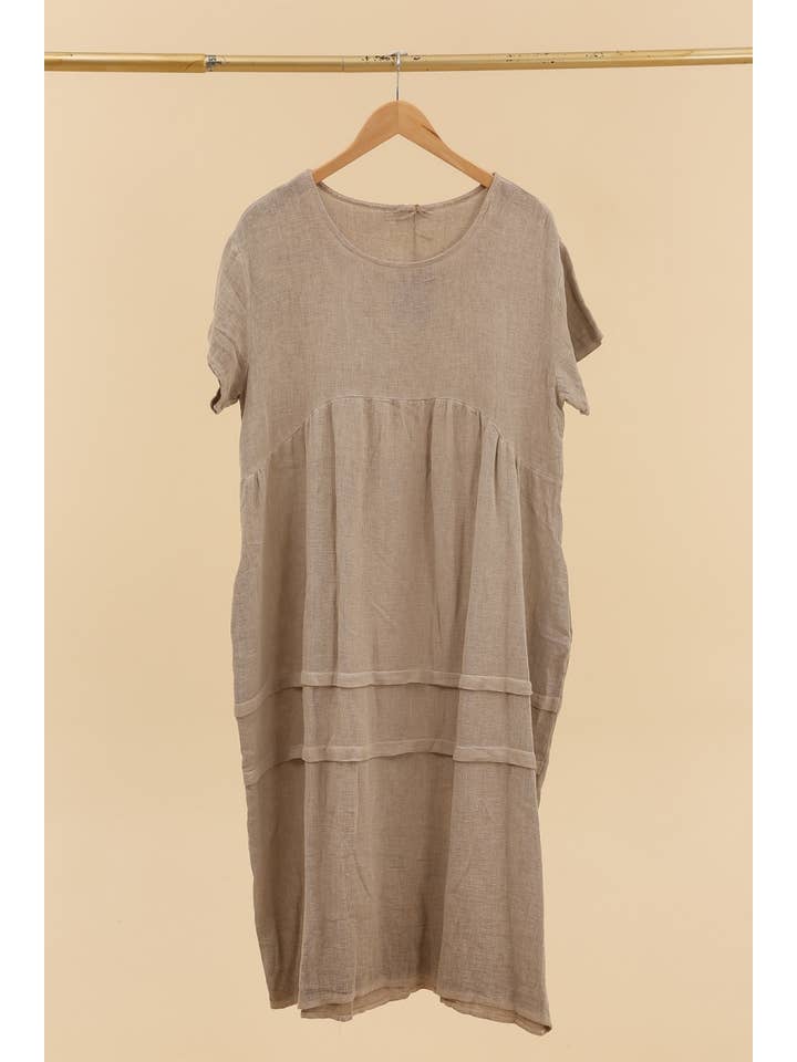 LÉA & LUC - Wholesale Jurk - Dames - Jurk van 50% katoen en 50% linnen REF. 101201