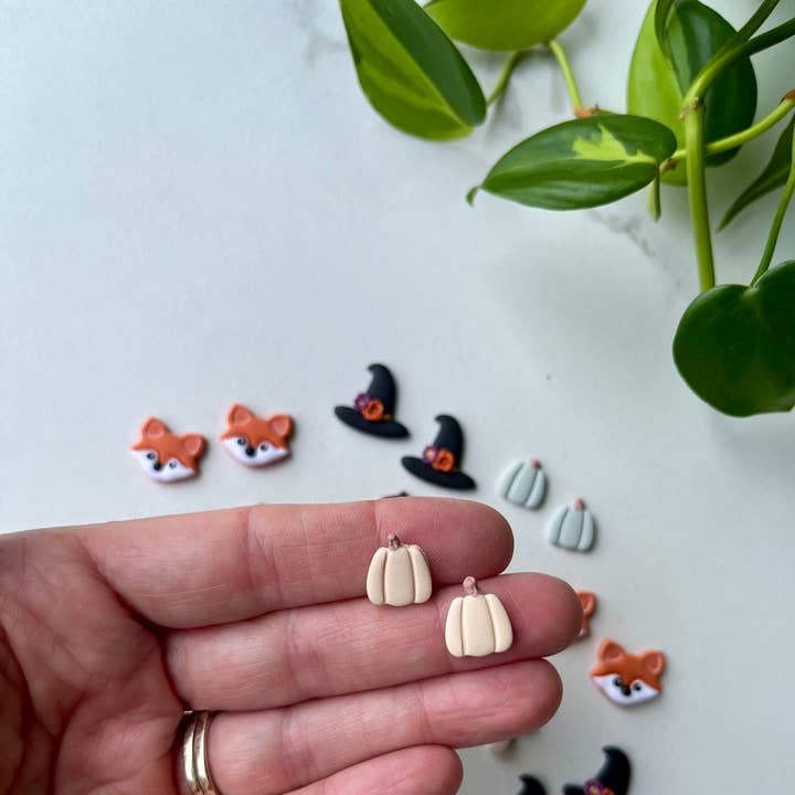 Herbst Kürbis Ohrstecker für den Großhandel von Hello Neighbor Art