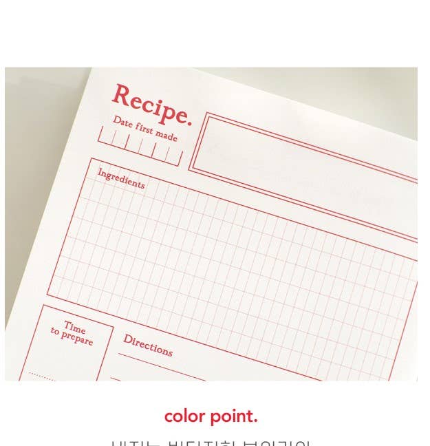 K-Wonderland - Wholesale Journal/Diary - Homemade Cookbook/ Recipe Journal Notebook6