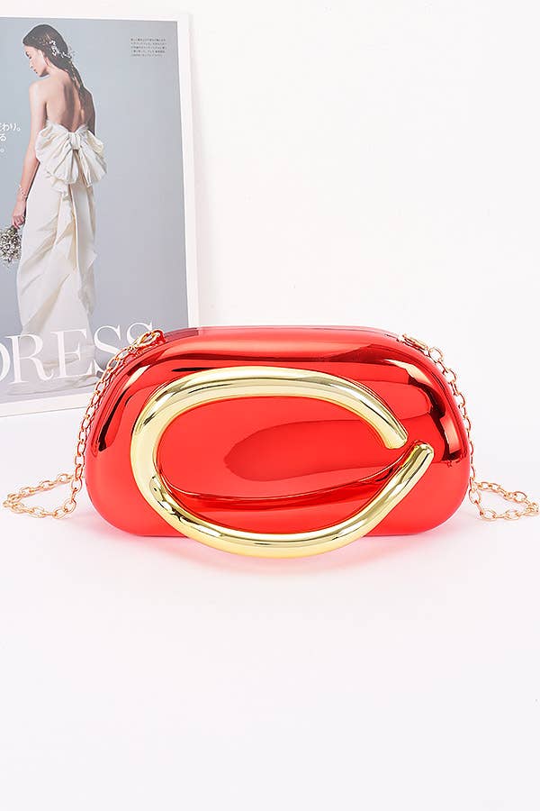 Oblige by G – Großhandel Umhängetasche - Damen – Metallic Hartschalen-Mini-Umhängetasche HPC66459