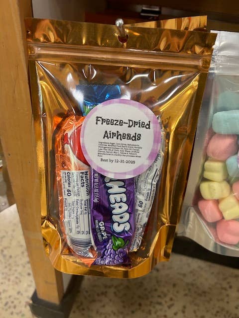 Air puff strips for wholesale by Freeze Dried Pickle Favorites and more