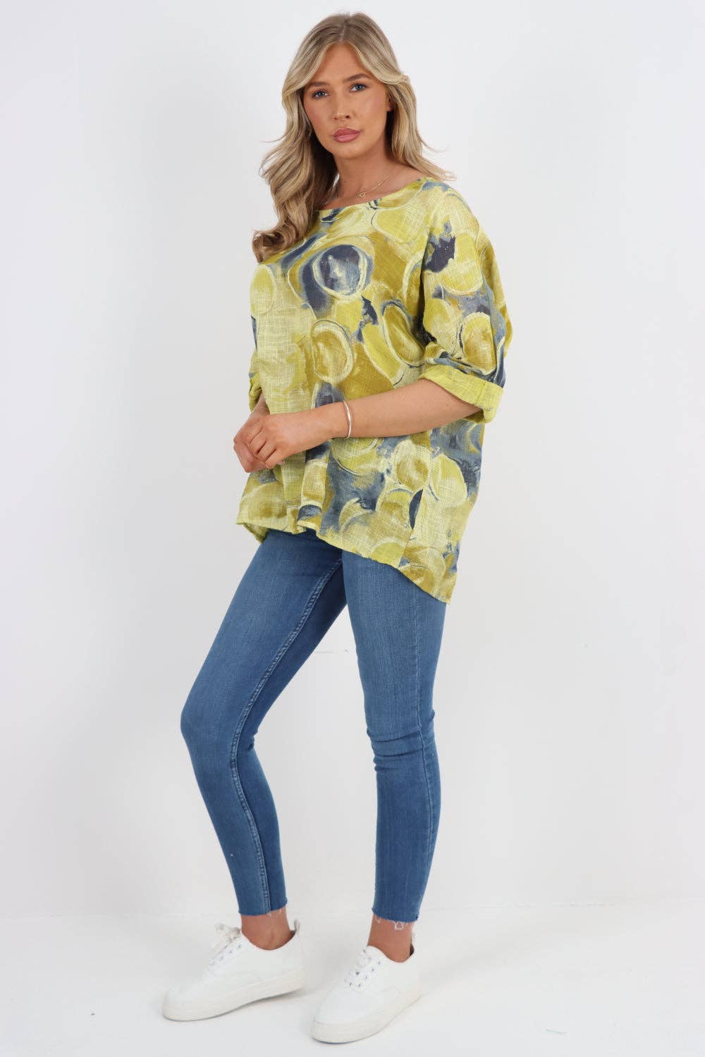 Miss Bold – wholesale Blouse – Women’s – Italian Circle Print Cotton Top21