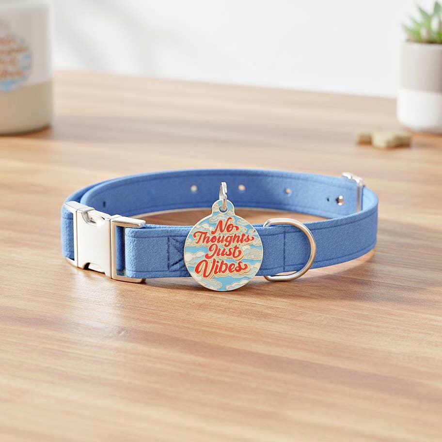 Bad Tags - Wholesale Halsbandlabel - Kat/Hond - Gepersonaliseerde huisdier ID-tag - No Thoughts Just Vibes9