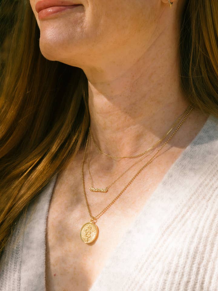 Germaine Slangen Hanger Ketting | 14k Goldfill Ketting voor wholesale door Janna Conner