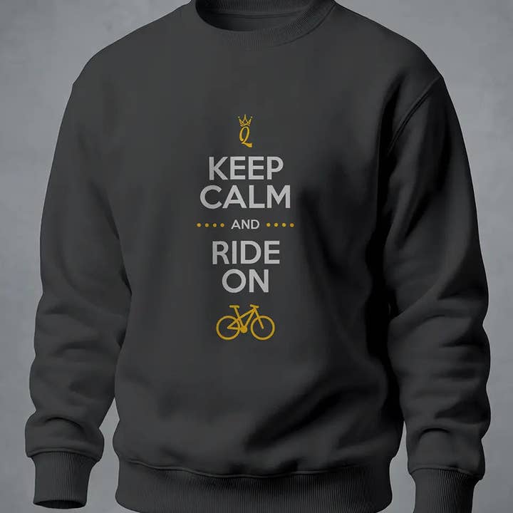 Sweatshirt Keep calm and ride on for wholesale by Quartelier