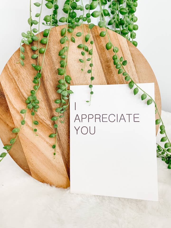 I APPRECIATE YOU for wholesale by Connections Paper Co.