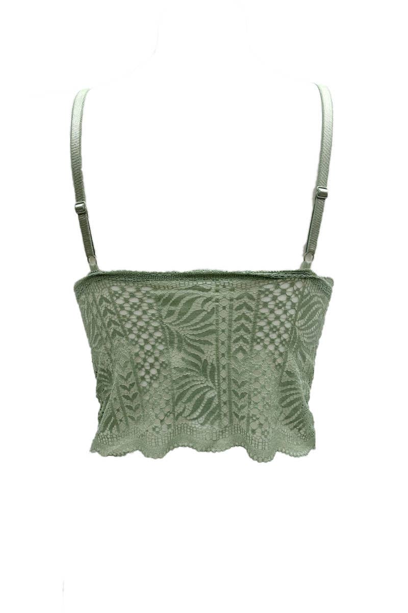 Belle Com'Elle - Wholesale Bralette - Women's - Long lace bralette bra/V320535