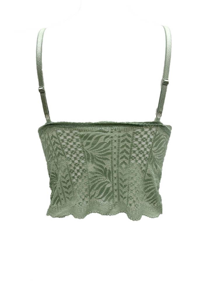 Belle Com'Elle - Wholesale Bralette - Women's - Long lace bralette bra/V320535