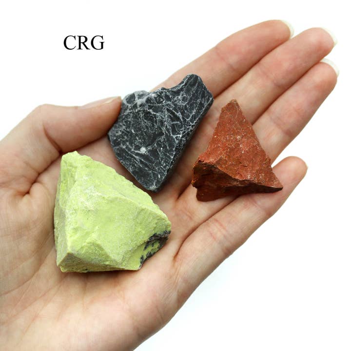 Crystal River Gems LLC - Wholesale Spiritual Stone/Crystal - 12 Stone Flat - Assorted Rough Gemstone/ 8 oz. Lots1