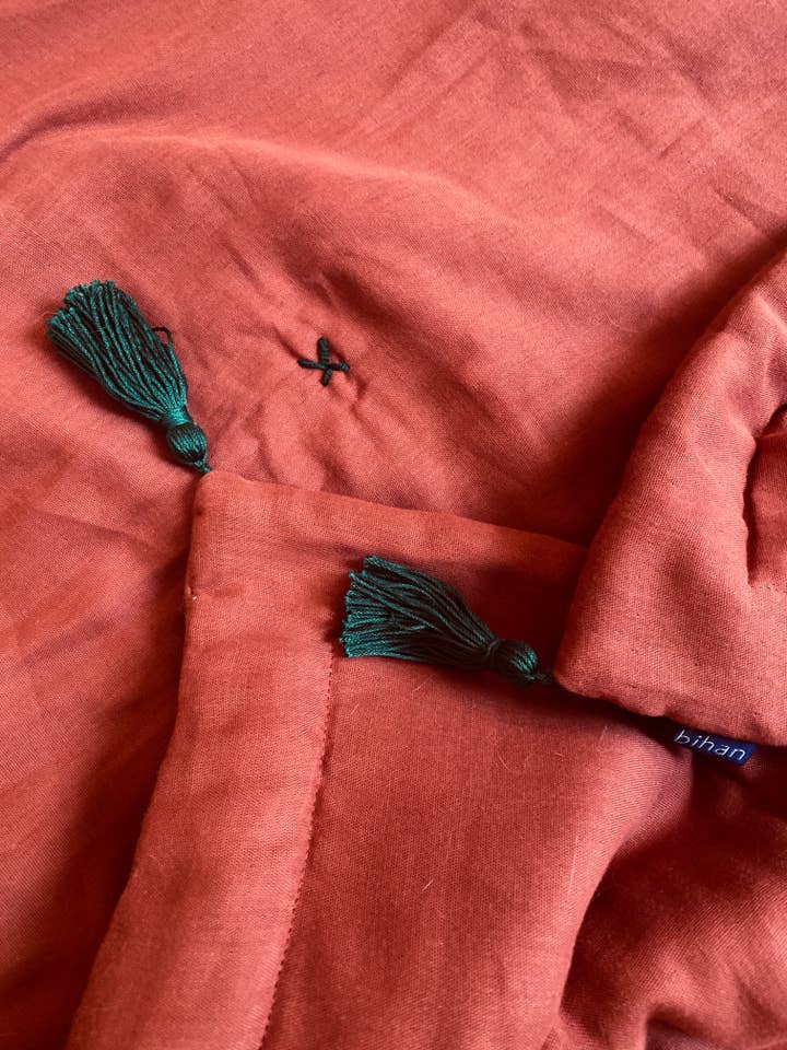 MARILOU Fleecefilt//Terracotta/Sapin för wholesale av bihan