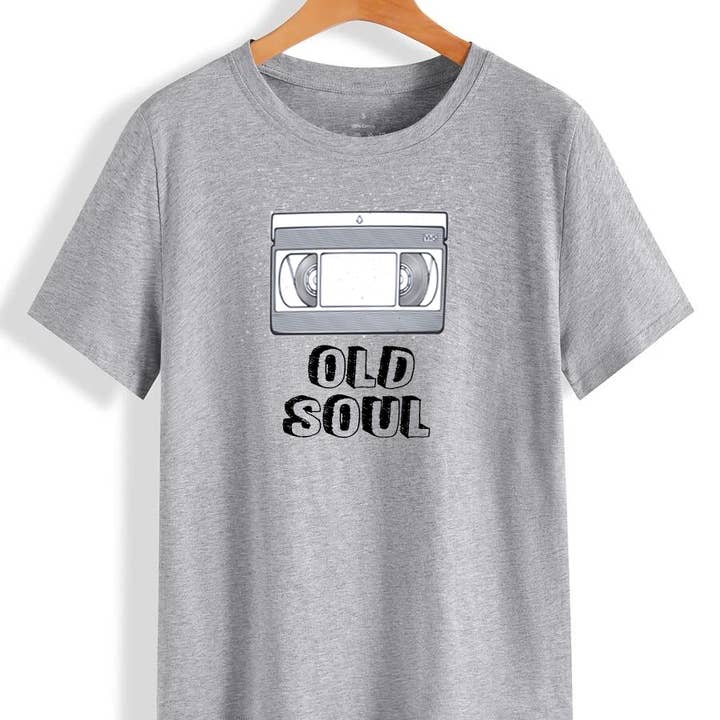 Adult T-Shirt Old Soul VHS for wholesale by Maqoba