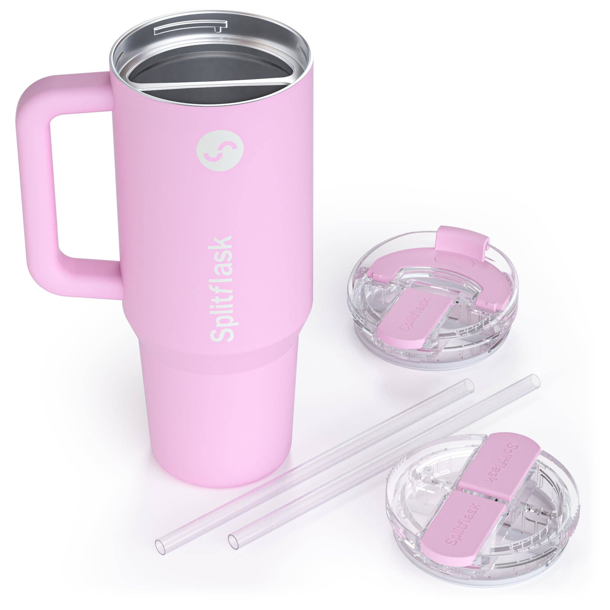 Splitflask - Wholesale Insulated Mug/Tumbler - DUAL CHAMBER 40oz TUMBLER w/ HANDLE (Ships in July)0